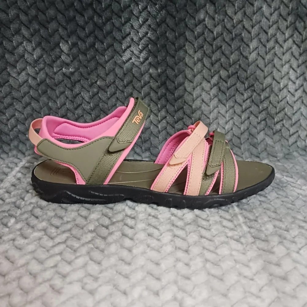 Teva Tirra Women's Strappy Sandals Burnt Olive Adjustable‎ Strap Comfort Size 5